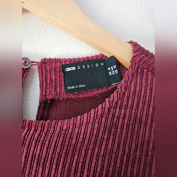 ASOS DESIGN cord mini shirt dress - Picture 3 of 3